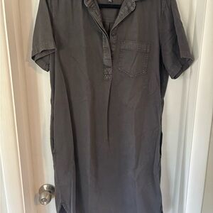 GAP Women's Gray Cotton Shift Dress